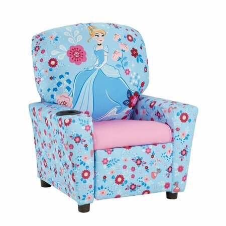 KD ESTANTERIA Disney Cinderella Cup Holder Recliner; Pink KD2957799